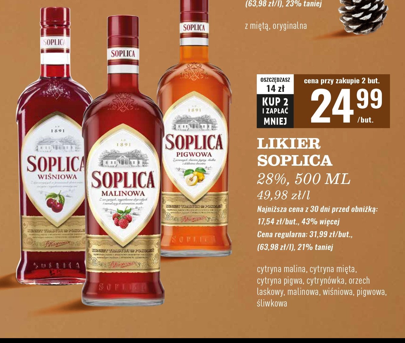 Wódka Soplica malinowa promocja w Biedronka