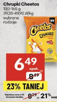Chrupki Cheetos wybrane rodzaje promocja w Delikatesy Centrum