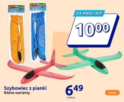 Szybowiec z pianki różne warianty promocja w Action
