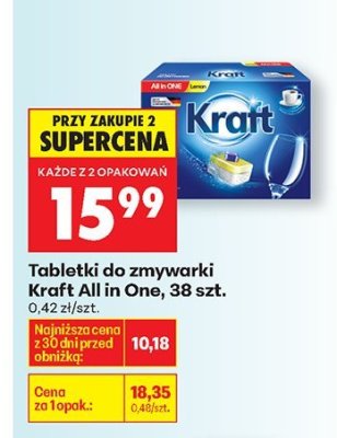 Tabletki do zmywarki All in One, 38 szt. promocja w Biedronka