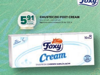 Chusteczki Foxy Cream promocja w Stokrotka