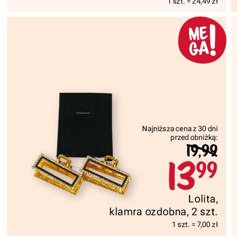 Klamra ozdobna Lolita accessories promocja