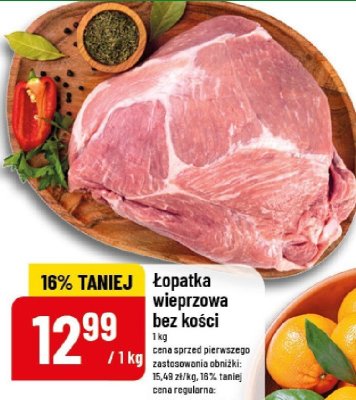 Łopatka wieprzowa bez kości Tesco mw promocja w POLOmarket