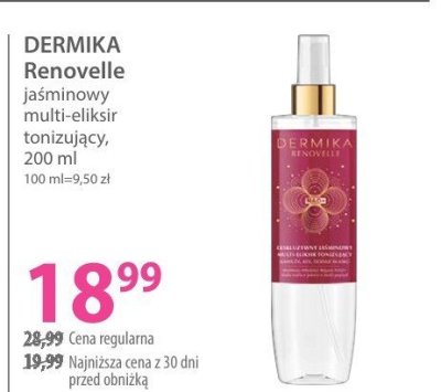 Multi-eliksir DERMIKA Renovelle jaśminowy multi-eliksir tonizujący promocja w Hebe