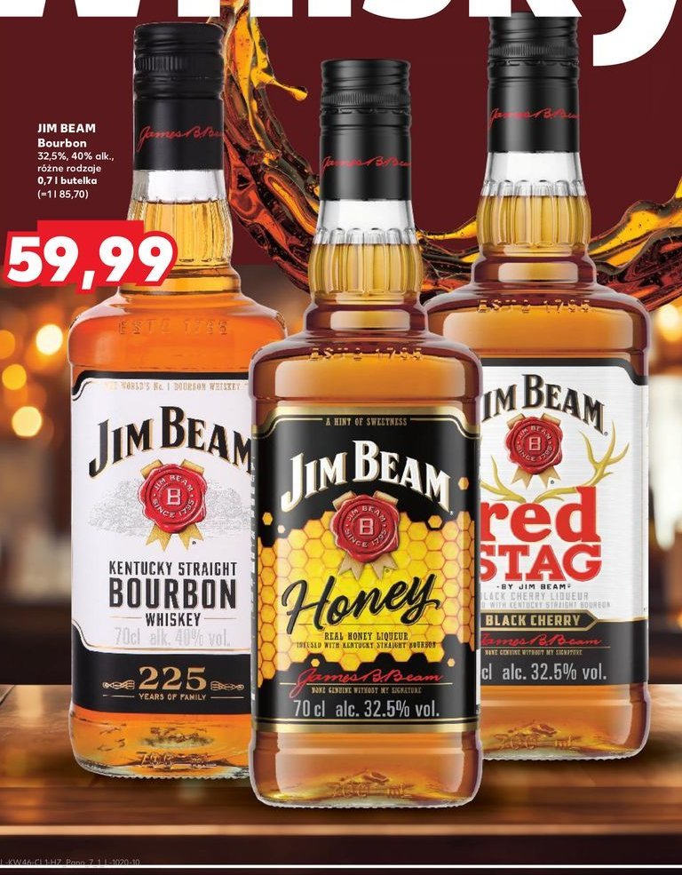 Bourbon Jim beam red stag promocja