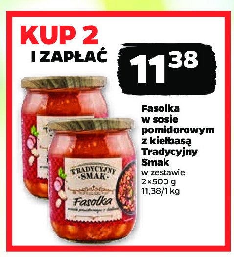 Fasolka w sosie pomidorowym z kie艂bas膮 Tradycyjny smak promocja