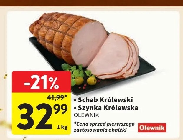 Szynka królewska Olewnik promocja