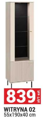 Witryna 02 SYSTEM SOPHIE 55x190x40 cm promocja w Merkury Market