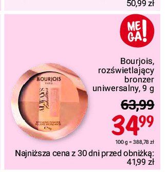 Bronzer do twarzy 001 medium Bourjois always fabulous promocja