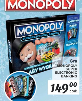 Monopoly super electronic banking Hasbro gaming promocja
