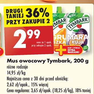 Mus marakuja Tymbark mus promocja w Biedronka