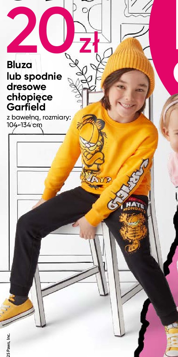 Bluza chłopieca 104-134 garfield promocja w Pepco