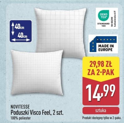 Poduszki Visco Feel, 2 szt. promocja w Aldi