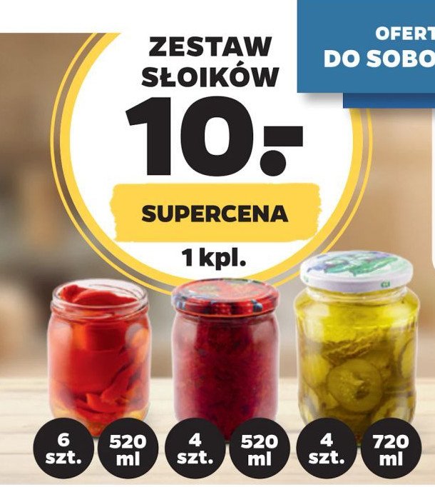 Słoiki z zakrętkami 720 ml promocja