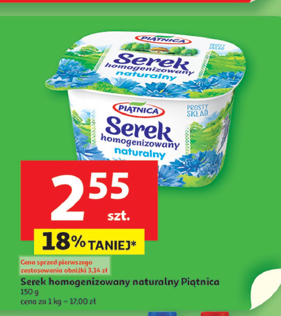 Serek homogenizowany naturalny Piątnica promocja