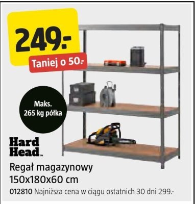 Regał magazynowy 150x180x60 cm promocja w Jula