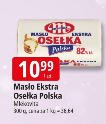 Masło ekstra Osełka Polska Mlekovita promocja w Leclerc