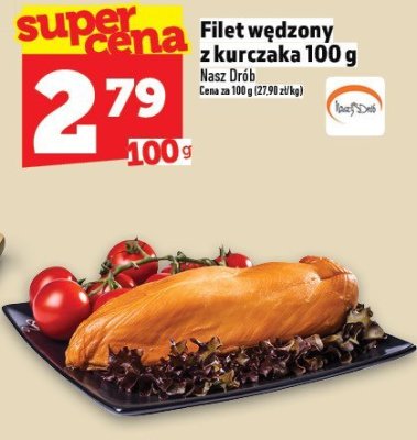 Filet wędzony z kurczaka 100 g promocja w TOPAZ