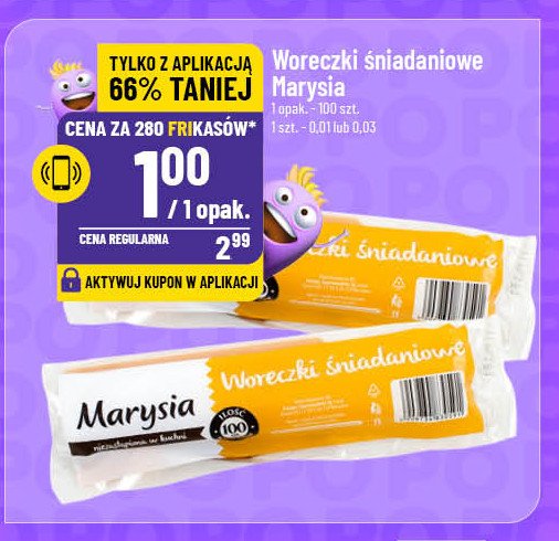 Woreczki śniadaniowe Marysia promocja