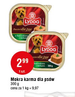 Pasztet dla psa z kurczakiem i nerkami Wiodąca marka lydog promocja