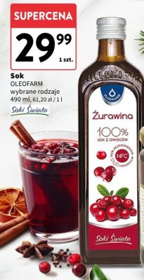 Sok  wybrane rodzaje OLEOFARM promocja w Intermarche
