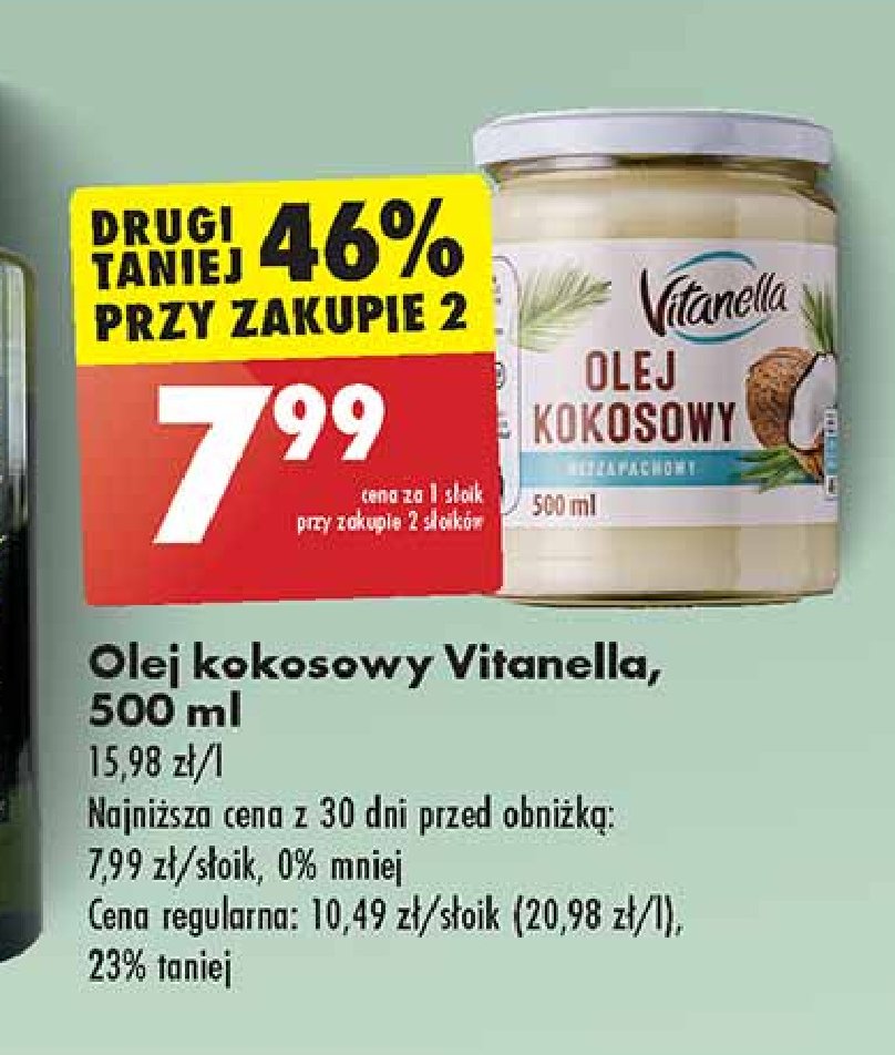 Olej kokosowy Vitanella promocja