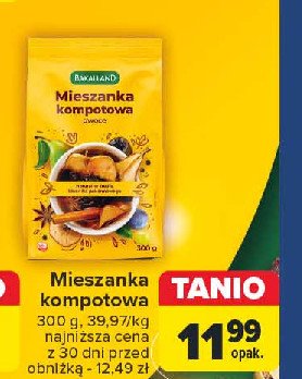 Mieszanka kompotowa Bakalland promocja w Carrefour