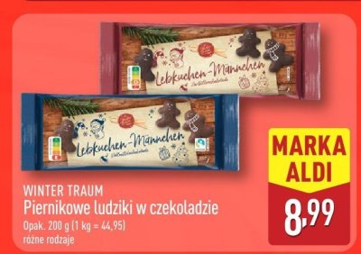 Piernikowe ludziki w czekoladzie różne rodzaje promocja w Aldi