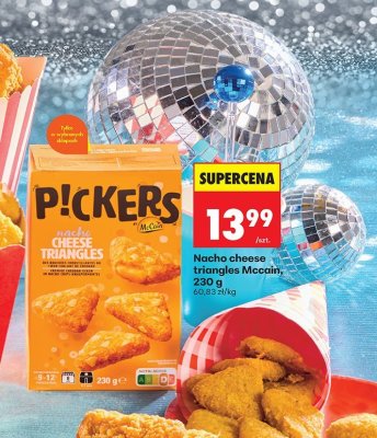 Nacho cheese triangles Mccain Pickers, 230 g promocja w Biedronka
