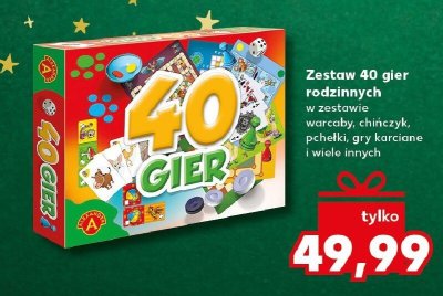 Zestaw 40 gier rodzinnych promocja w Kaufland