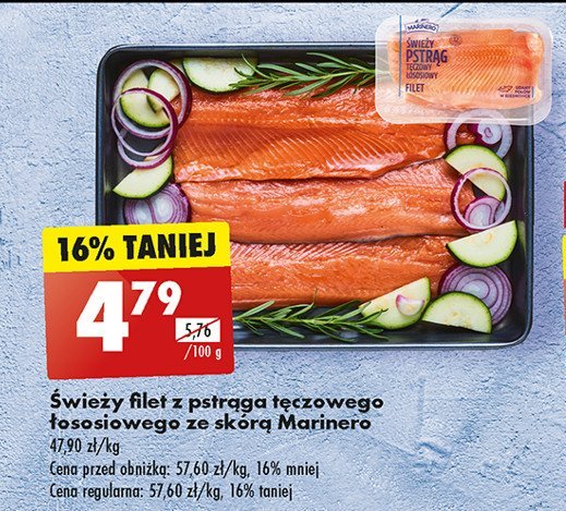 Pstrąg tęczowo-łososiowy filet Marinero promocja