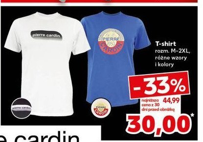 T-shirt meski Pierre cardin paris promocja w Kaufland