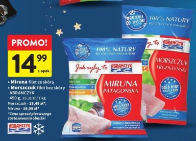Miruna filet ze skórą ABRAMCZYK promocja w Intermarche