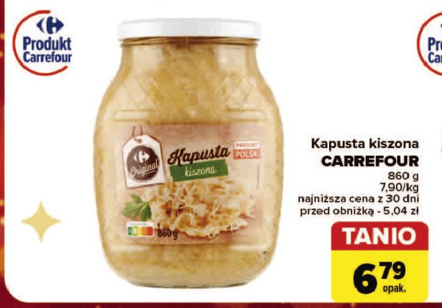 Kapusta kiszona Carrefour promocja