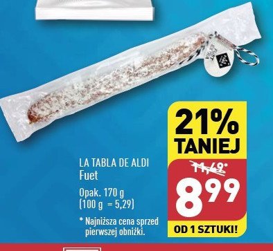 Fuet La tabla de aldi promocja