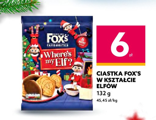 Ciastka w kształcie elfów Fox's promocja