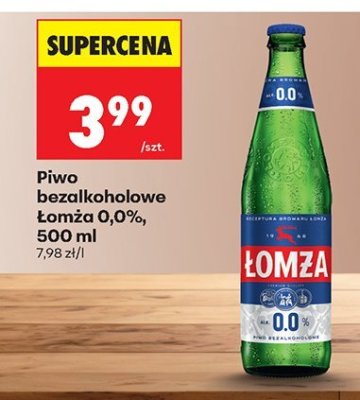 Piwo bezalkoholowe Łomża 0,0%, 500 ml promocja w Biedronka