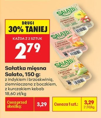 Sałatka mięsna 150g, różne rodzaje promocja w Biedronka
