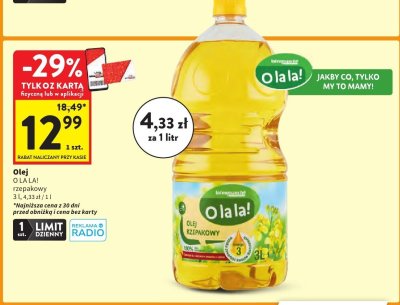 Olej promocja w Intermarche