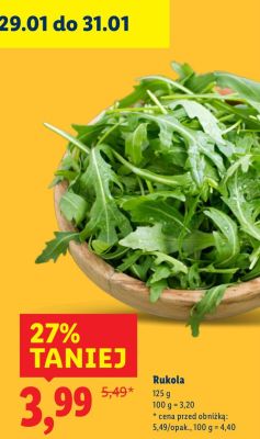 Rukola promocja w Lidl