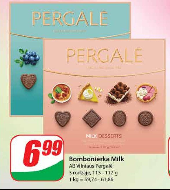 Praliny milk hazelnut Pergale promocja