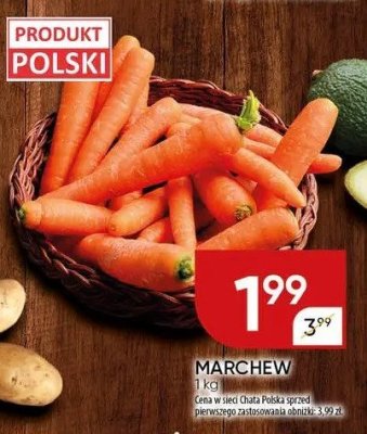 Marchewka młoda promocja w Chata Polska