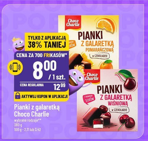 Pianki z galaretką pomarańczową Choco charlie promocja