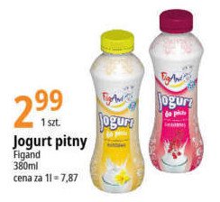 Jogurt pitny truskawkowy Figand promocja