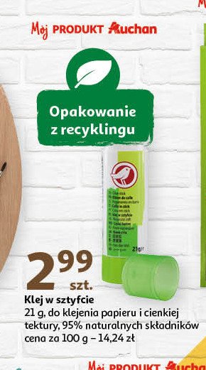 Klej w sztyfcie Auchan promocja