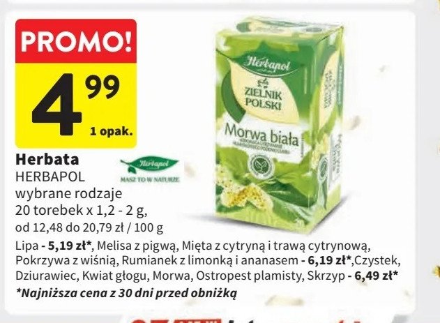 Herbatka czystek Herbapol promocja