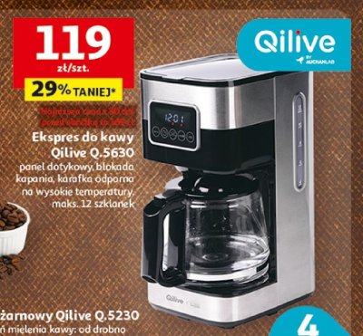 Ekspres do kawy Qilive Q.5630 promocja w Auchan