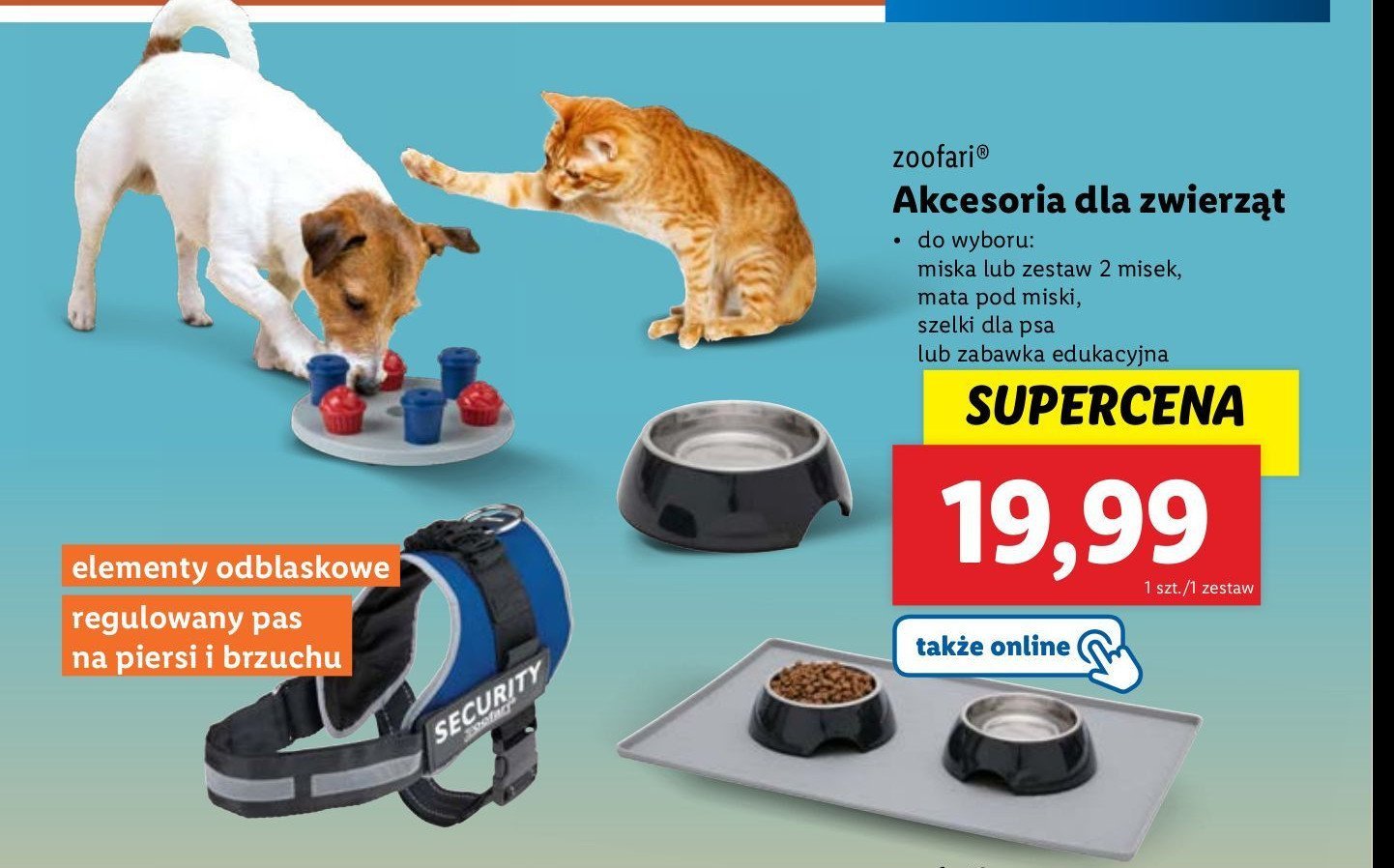 Miska na karm臋 i wod臋 dla psa Zoofari promocja