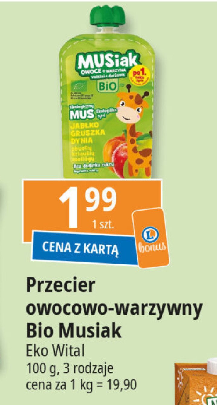 Mus jabłko gruszka dynia MUSIAK promocja