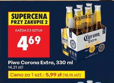 Piwo Corona Extra 330 ml promocja w Biedronka